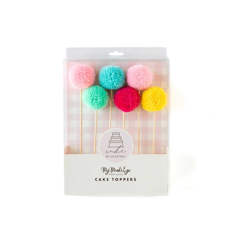 Cake by Courtney Pom Pom Cake Toppers | 6 ct