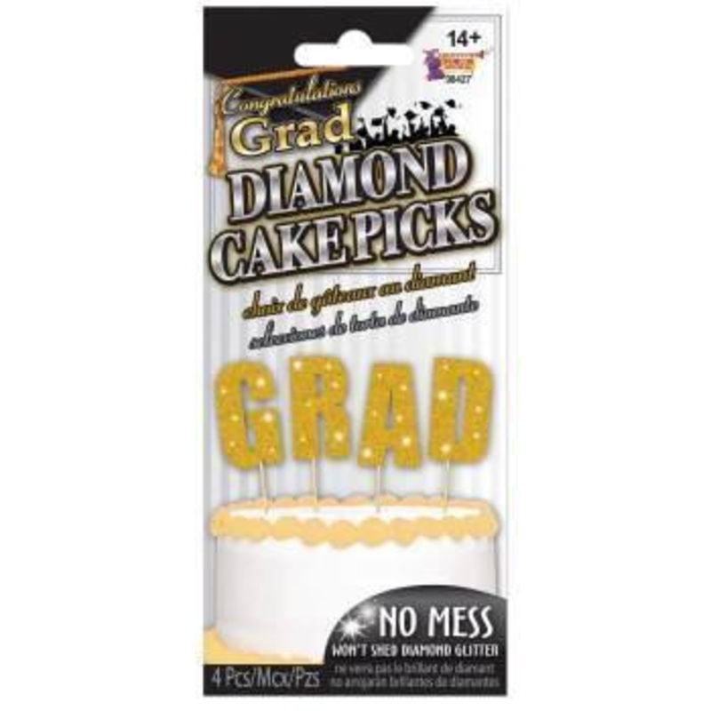 Graduation Cake Picks Cake Topper