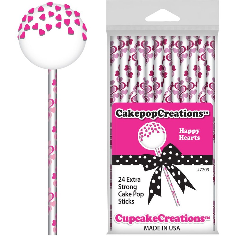Happy Hearts Cake Pop Sticks
