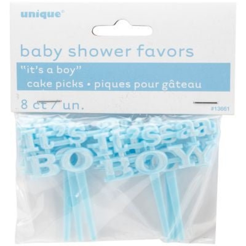 It's A Boy Cupcake Picks | 8 ct