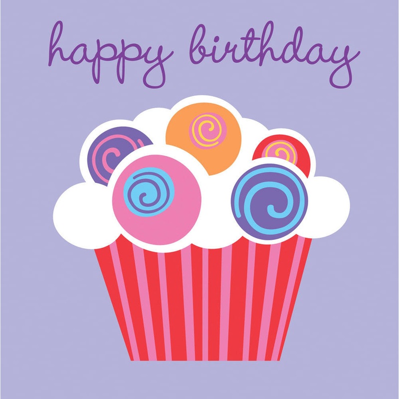 Sweet Cupcake Birthday Beverage Napkins (16ct)