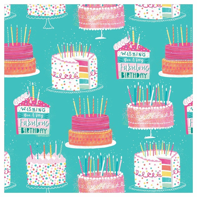 All Over Cakes Jumbo Gift Wrap