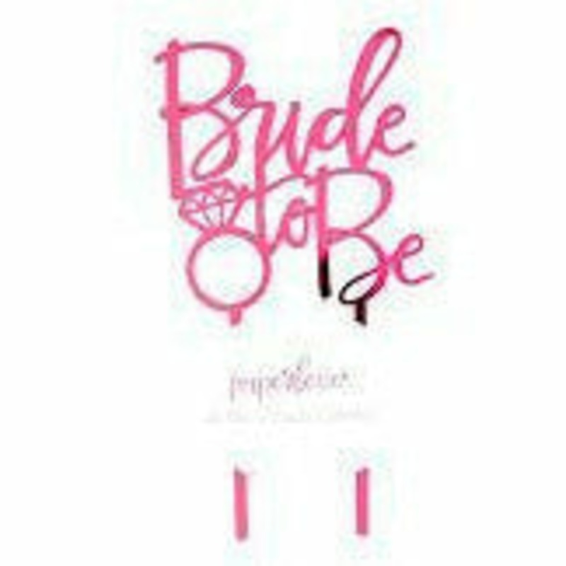 Bride to Be cake topper