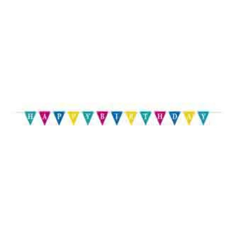 Confetti Cake Birthday Flag Banner 9ft