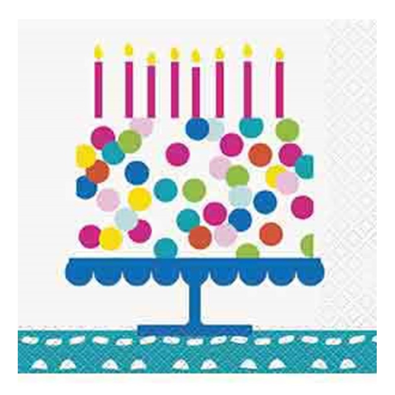 Confetti Cake Birthday Napkin (S) 16ct