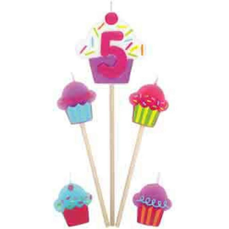 Cupcake Pick Candle No 5