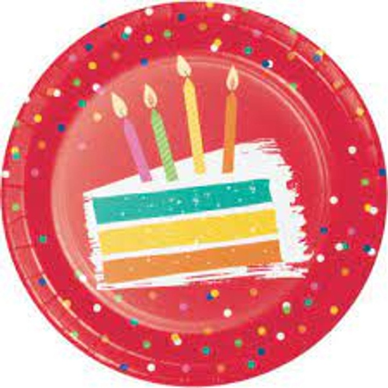 Festive cake plates - 7"