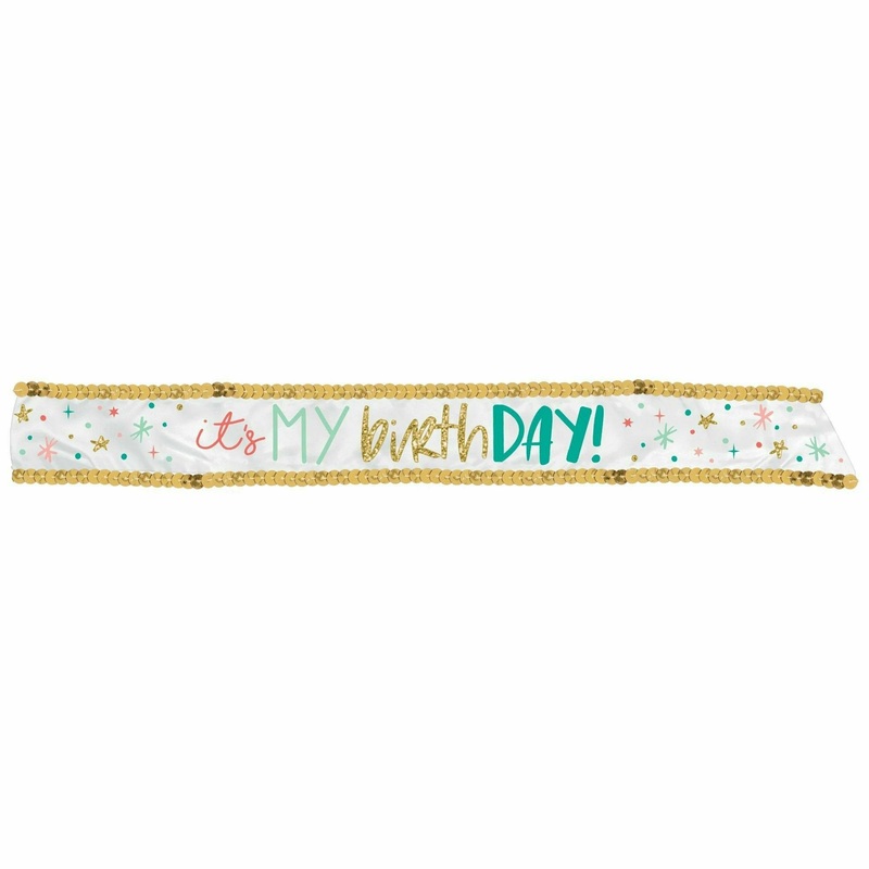 Happy Cake Day Fabric Sash
