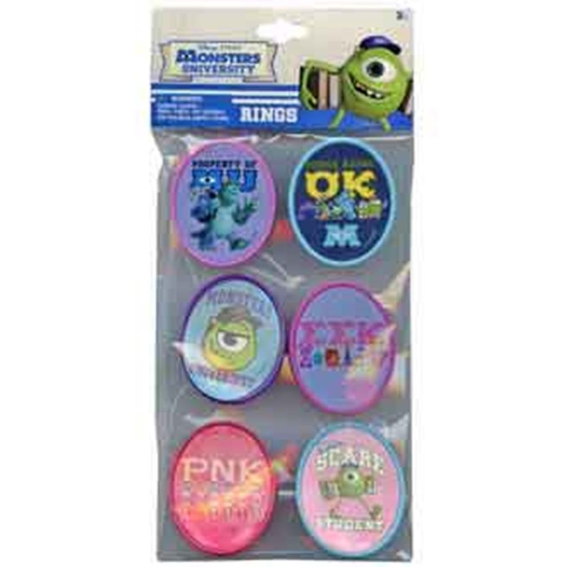 Monsters University Cupcake Topper Rings