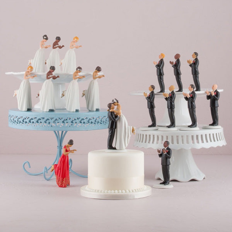 Porcelain Interchangable Bride Cake Topper