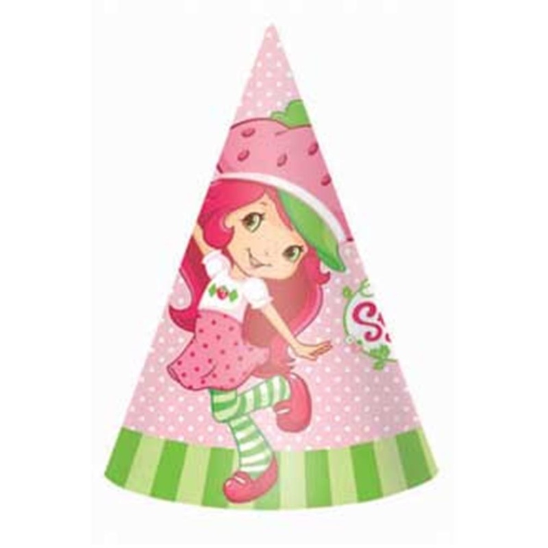 Strawberry Shortcake Hat 8ct 6in