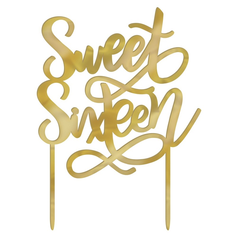 Sweet Sixteen Cake Topper 1ct