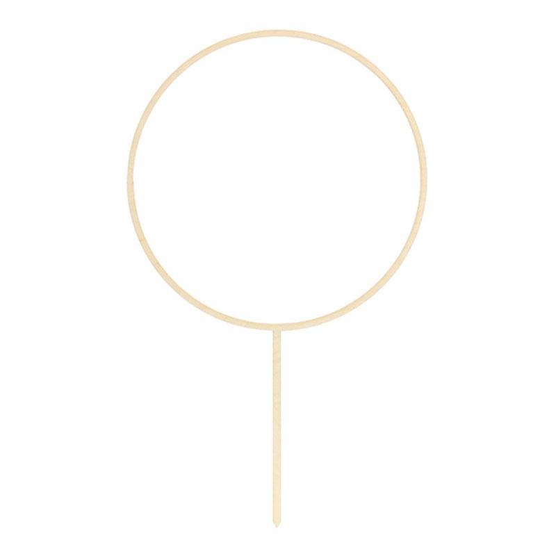 Wooden Hoop Cake Topper