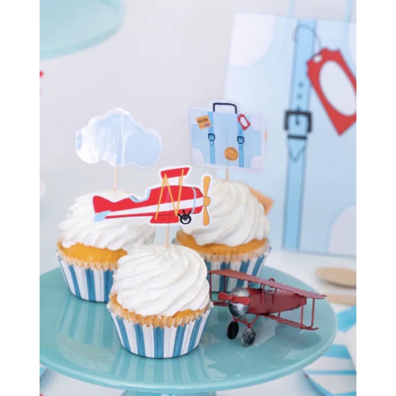 Airplane Cupcake Toppers 12ct