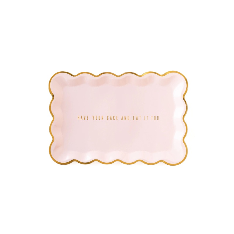 Cake by Courtney  Scalloped Paper Plates