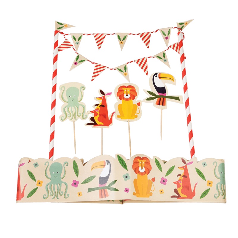 Colourful Creatures Cake Bunting