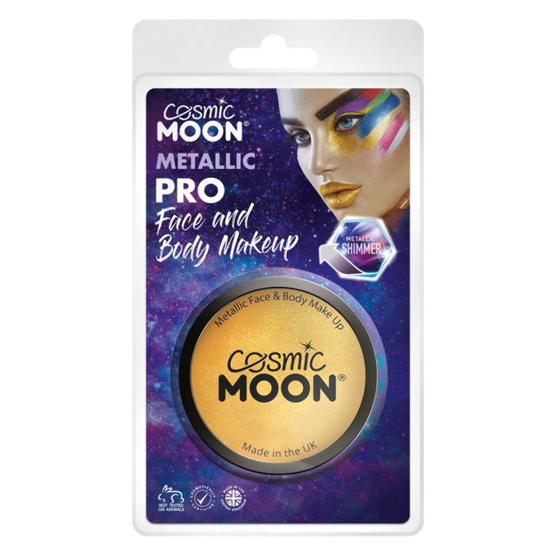 Cosmic Moon Metallic Pro Face Paint Cake Pots, Sil