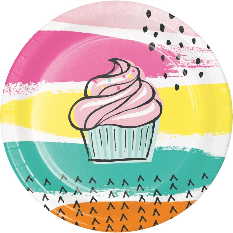 Cupcake Party Plates