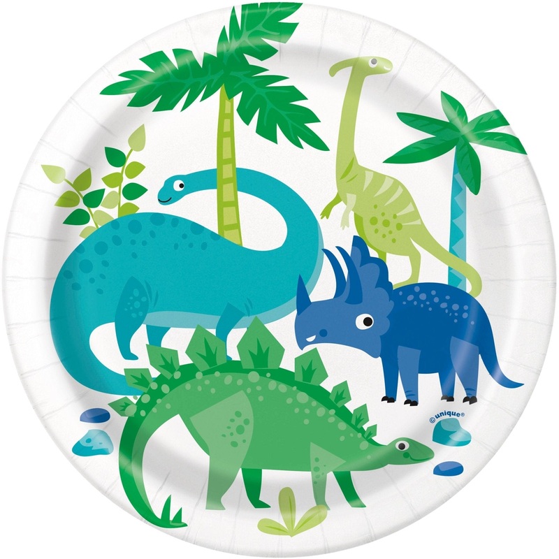 Dinosaur Cake Plates