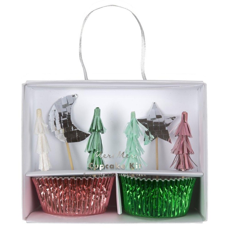 Festive Tree  Christmas Cupcake Kit (24)