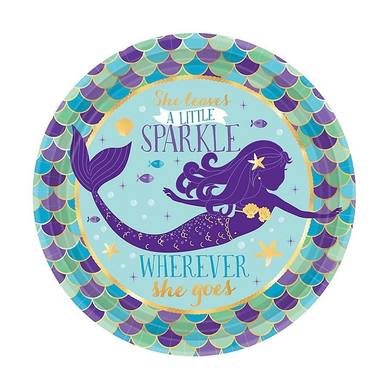 Mermaid Sparkle Cake Plates