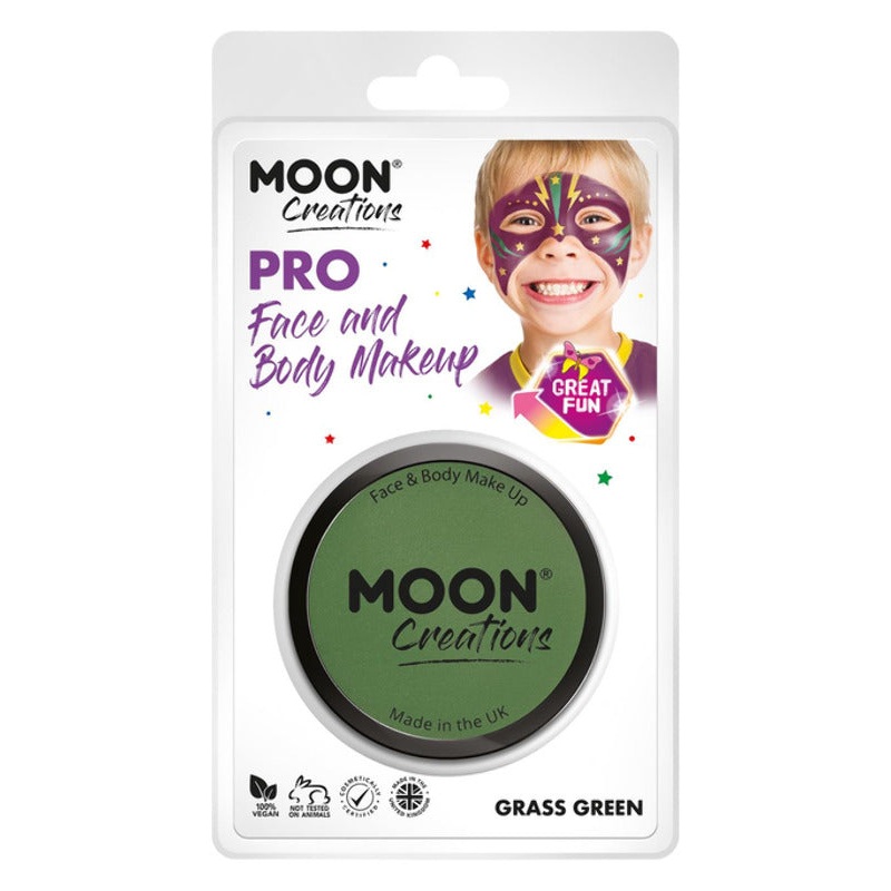 Moon Creations Pro Face Paint Cake Pot,Grass Green