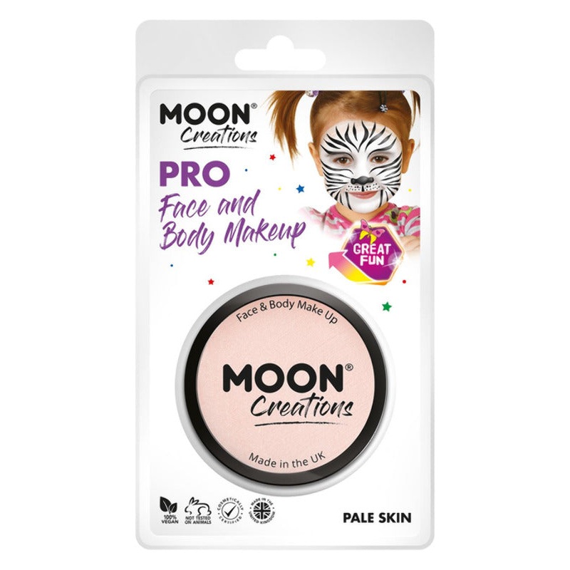 Moon Creations Pro Face Paint Cake Pot, Pale Skin