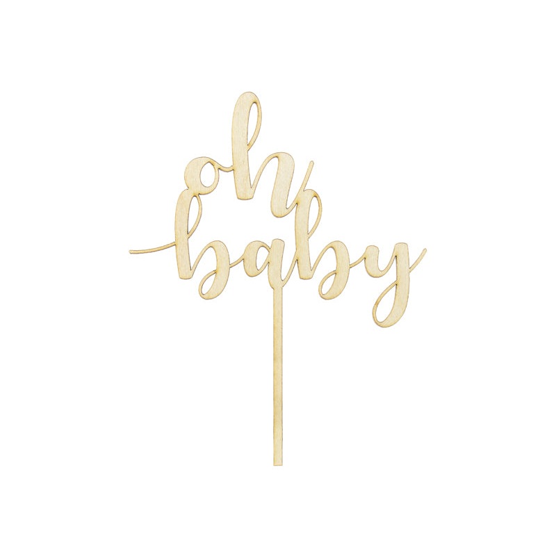 Oh Baby Shower Cake Topper
