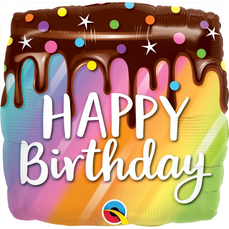 Rainbow Birthday Cake Balloon