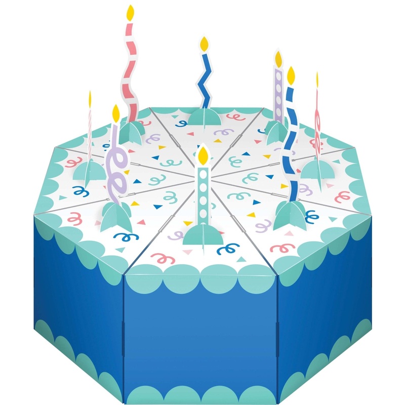 Birthday Cake Favor Box Centerpiece