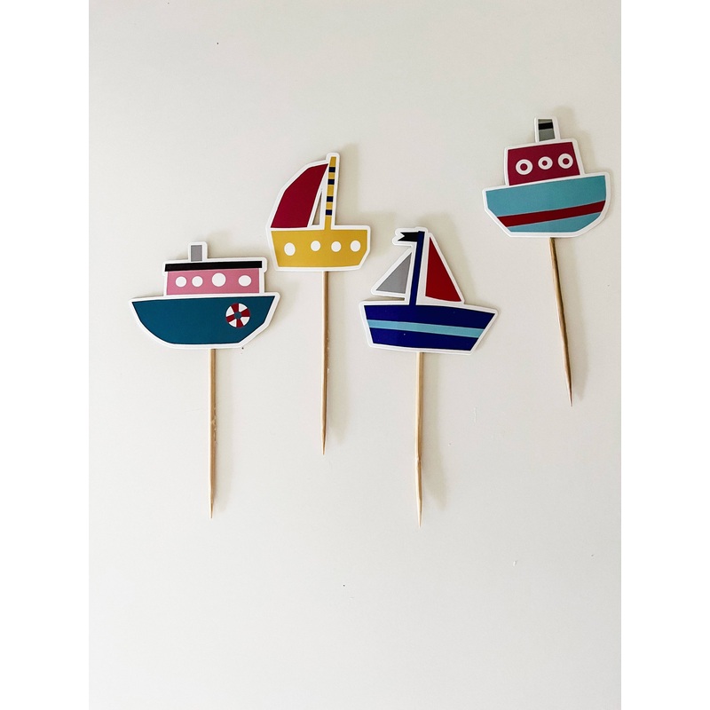 Boat Cupcake Toppers-8pk.