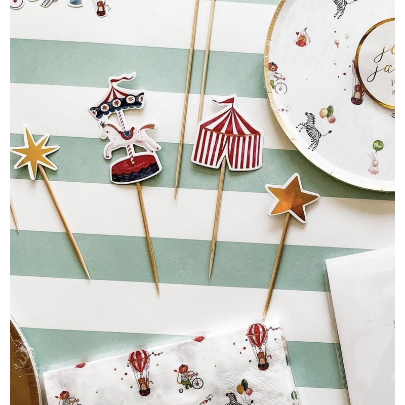 Carnival Cake Toppers 8ct