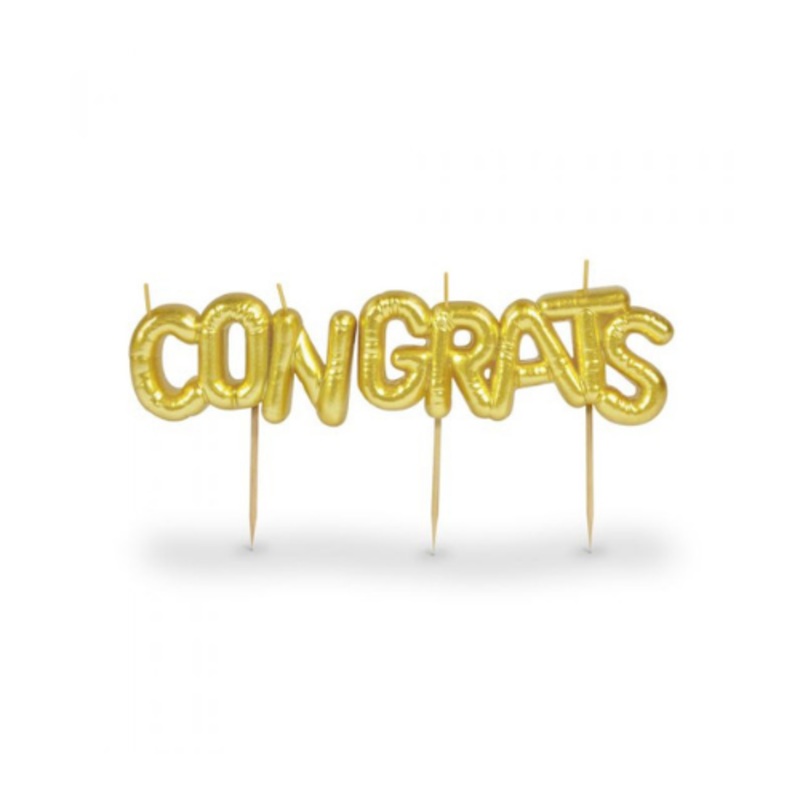 "Congrats" Cake Candles
