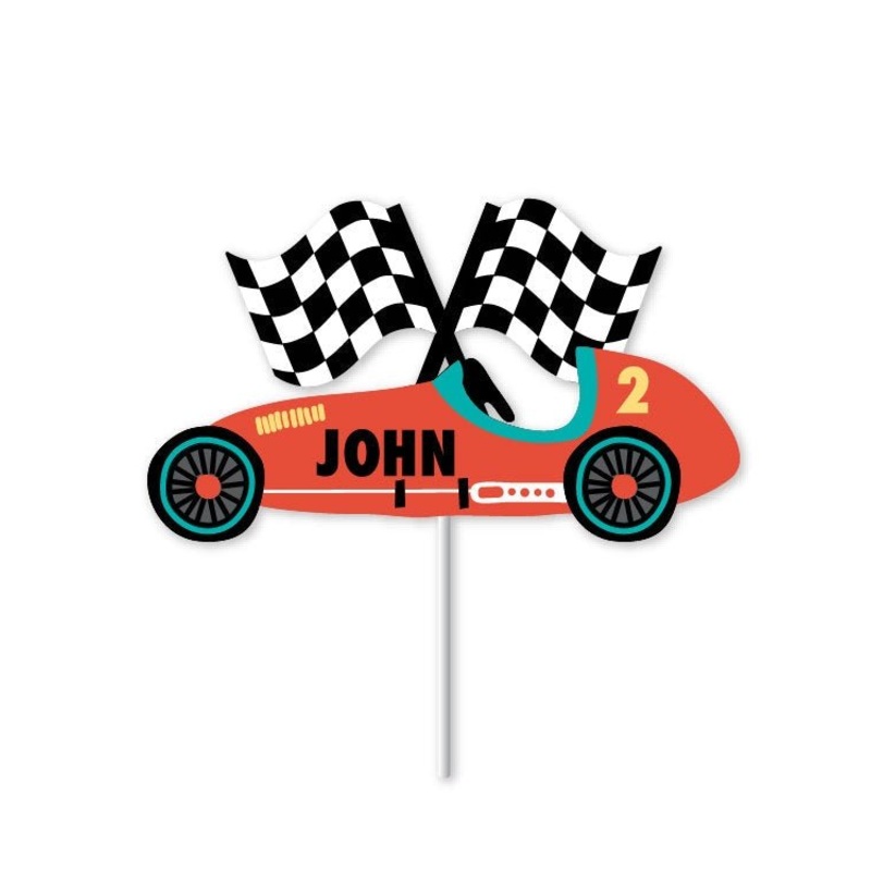 Custom Race Car Cake Topper