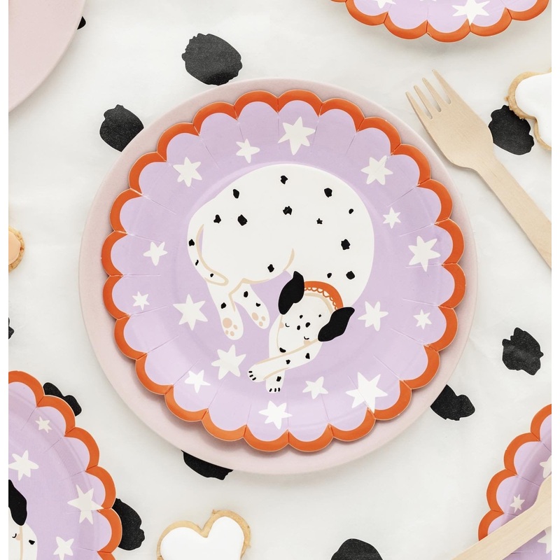 Dalmatian Cake Plates 6ct