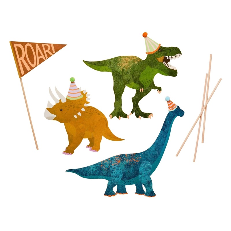 Dinosaur Cake Toppers for Kids Birthday