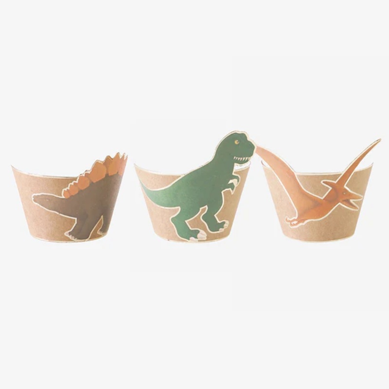 Dinosaur Cupcake Wrappers (6 Pack)