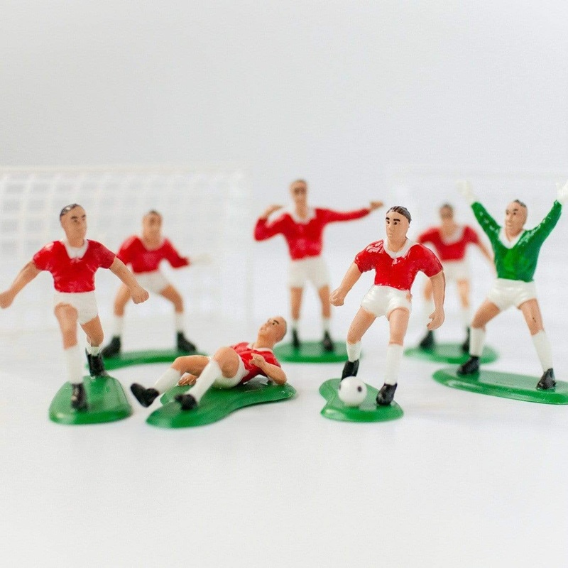 Football Team Cake Topper Set - Red
