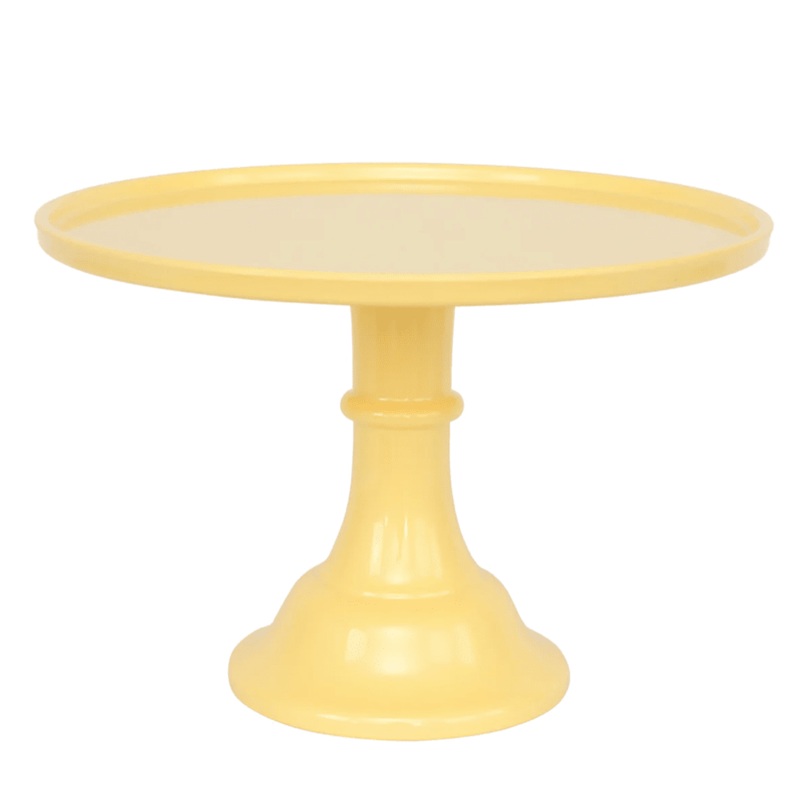 Melamine Cake Stand, Daisy Yellow - 2 Size Options