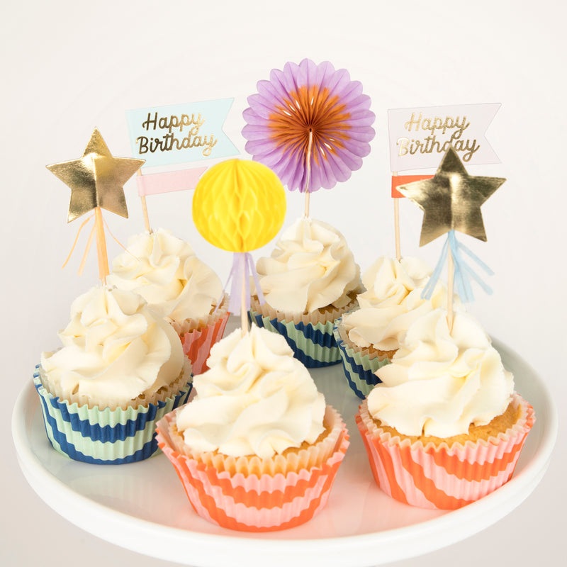 Meri Meri Striped Party Cupcake Kit