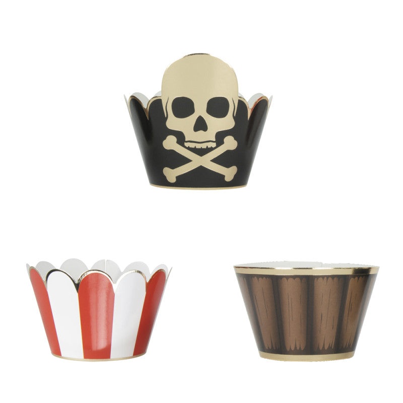 Pirate Cupcake Wrappers (6 Pack)