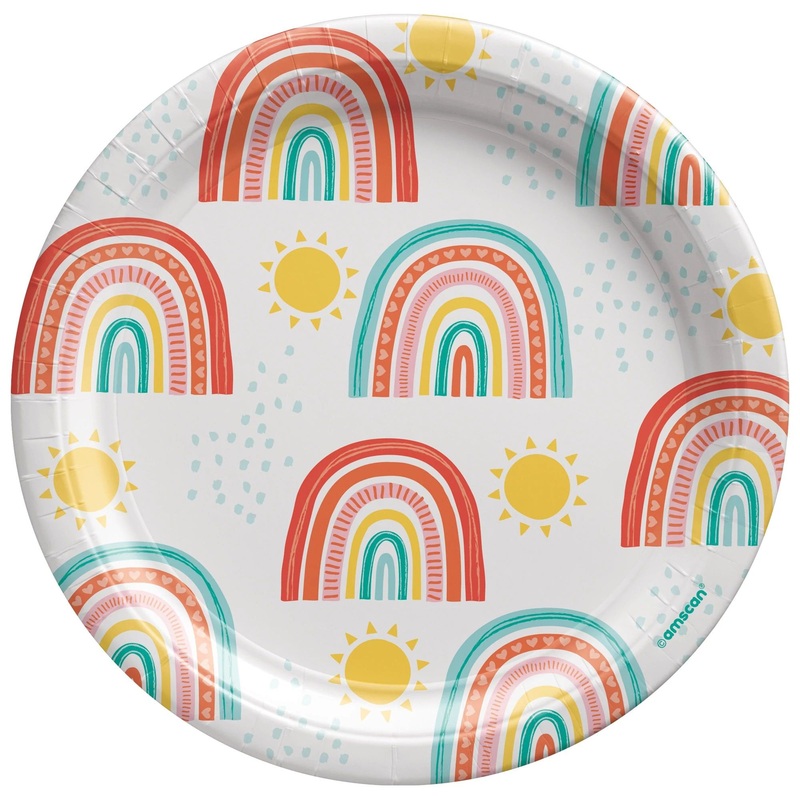 Rainbow Cake Plates