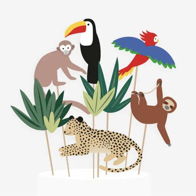 Safari animal Cake Toppers