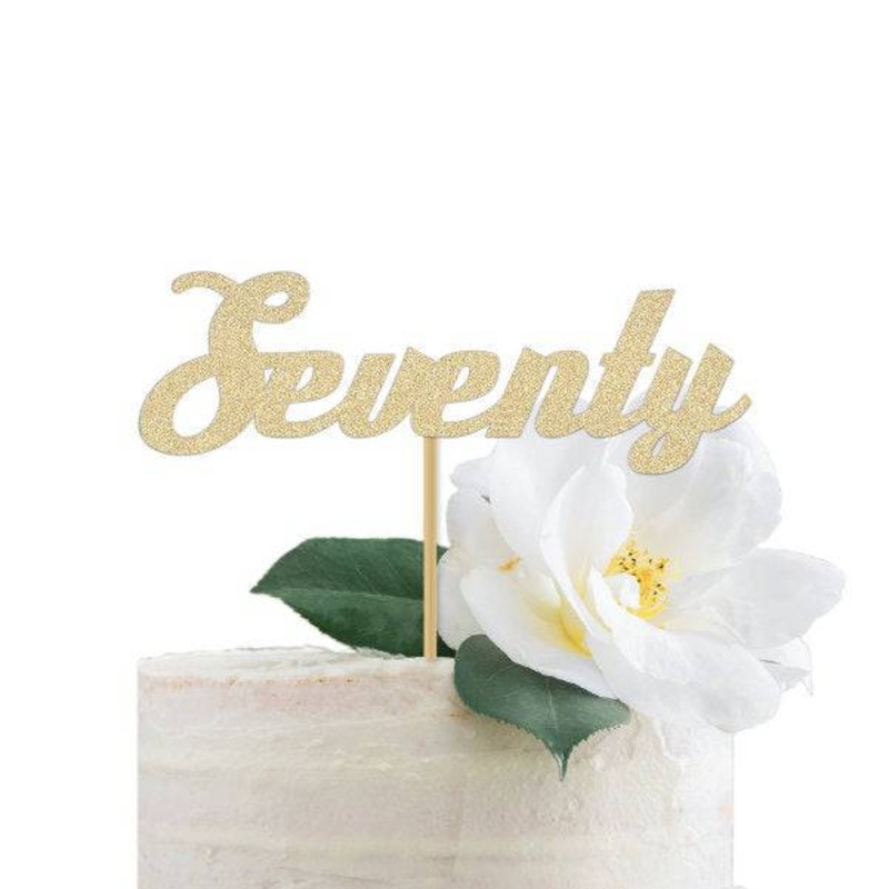 Seventy Cake Topper