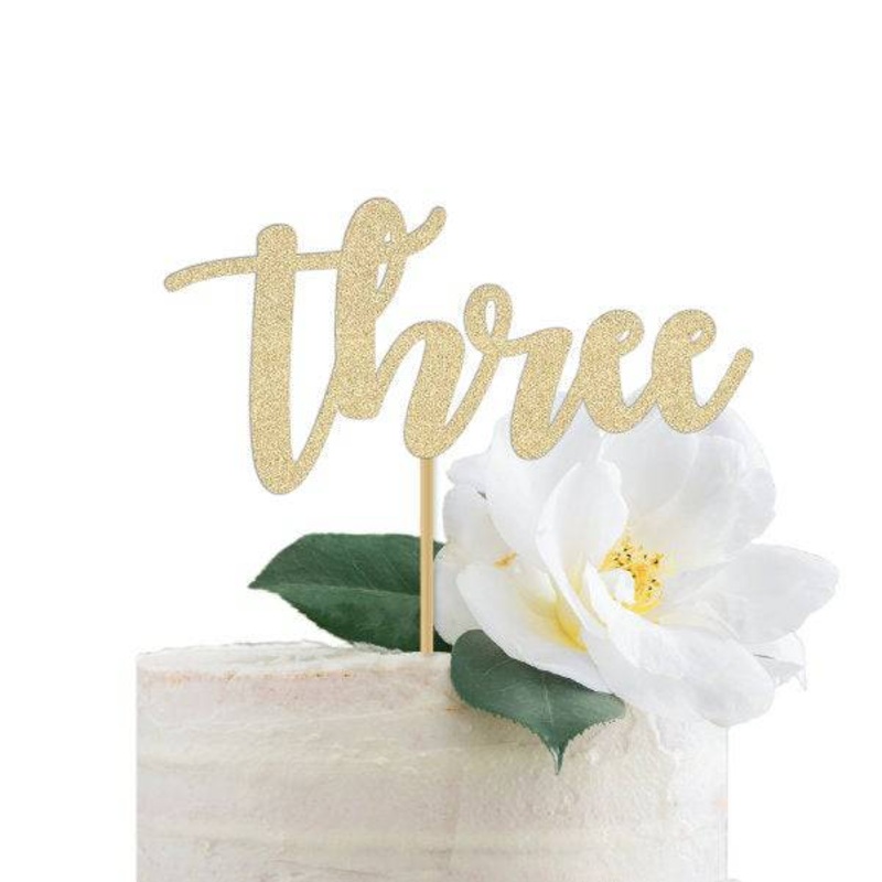 Three Cake Topper