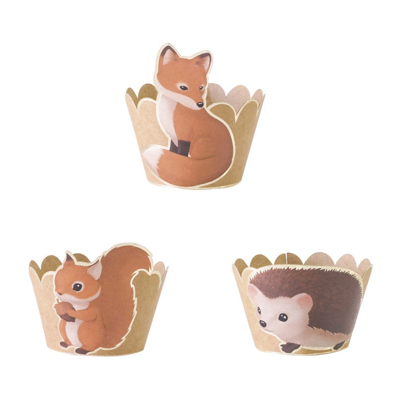 Woodland Cupcake Wrappers (6 Pack)