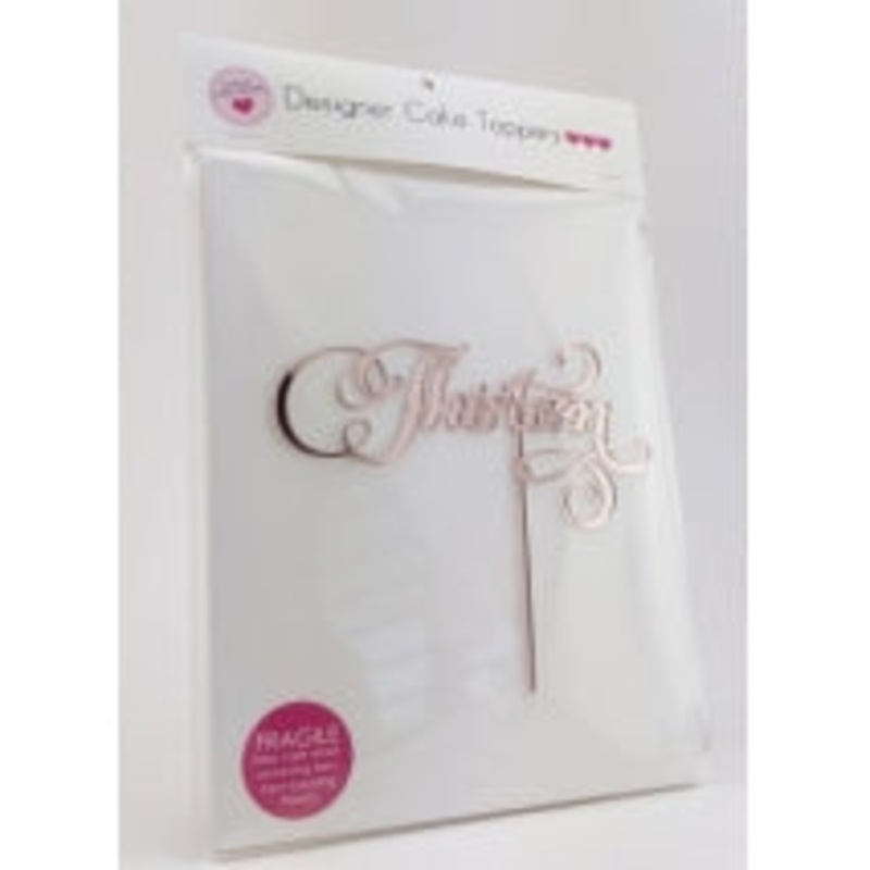Acrylic Cake Topper - THIRTEEN (Rose Gold)