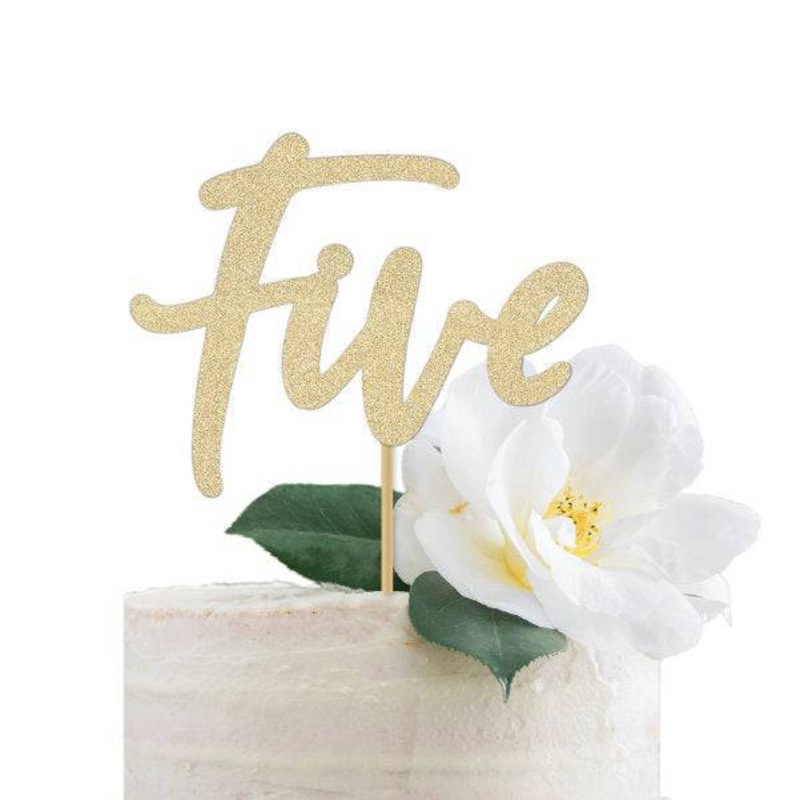 Five Cake Topper