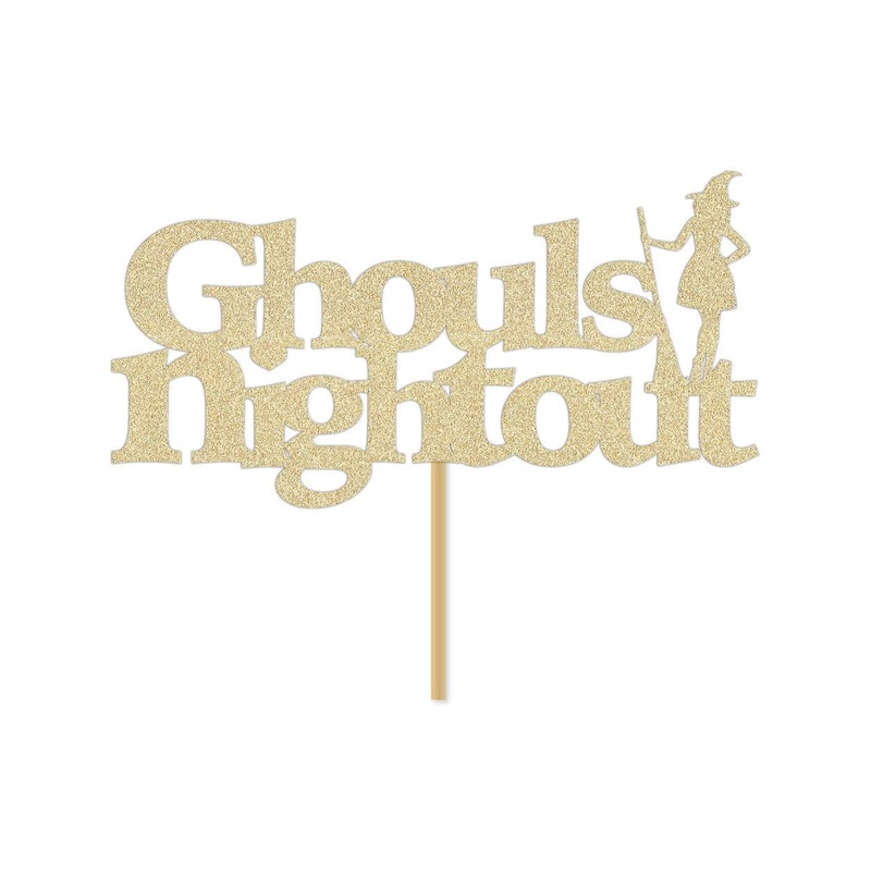 Ghouls Night Out Halloween Party Cake Topper