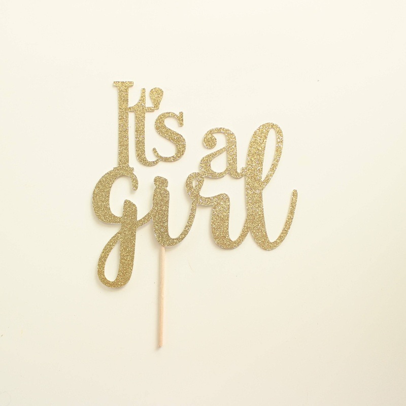 It's a Girl  Baby Shower Cake Topper